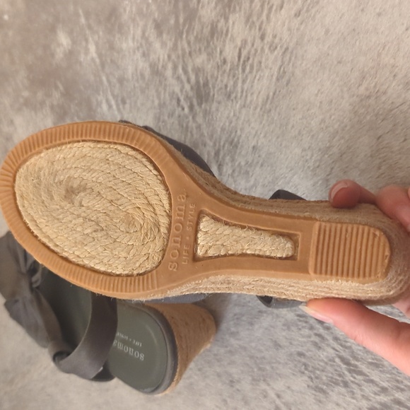 Sonoma wedge ladies sandals sage green - Picture 4 of 4